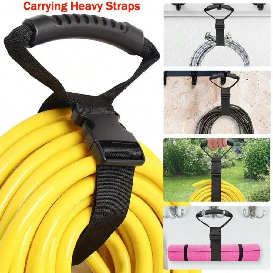 Multifunctional Storage Strap, Ultimate Self-Locking Hose Fixing Gravity Lift Belt, Industrial Grade Strength, for Pipes, Wires, Firewood, Garage Garden