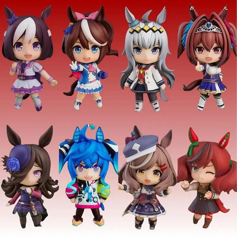 Nendoroid Chibi Uma Musume Pretty Derby Anime Figures Tokai Teio Mejiro Gold Ship Rice Shower Special Week Collectible Model Popular toys 2026 Hot selling toys