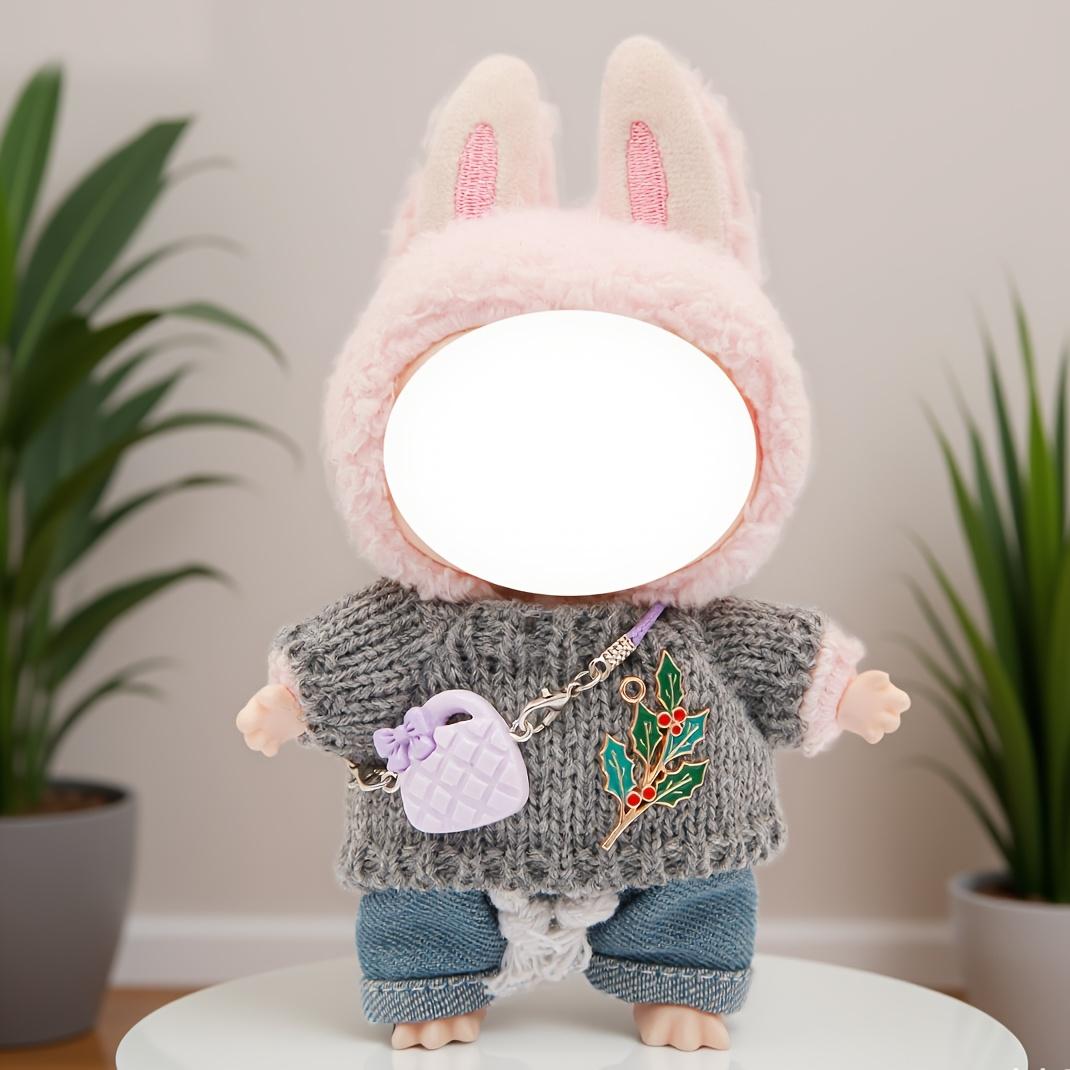 Plush Doll Clothes Set for La-Bu-Bu Dolls, Soft Fabric Costume, Fashion Doll Accessories, Doll House Decor, Gift Collection