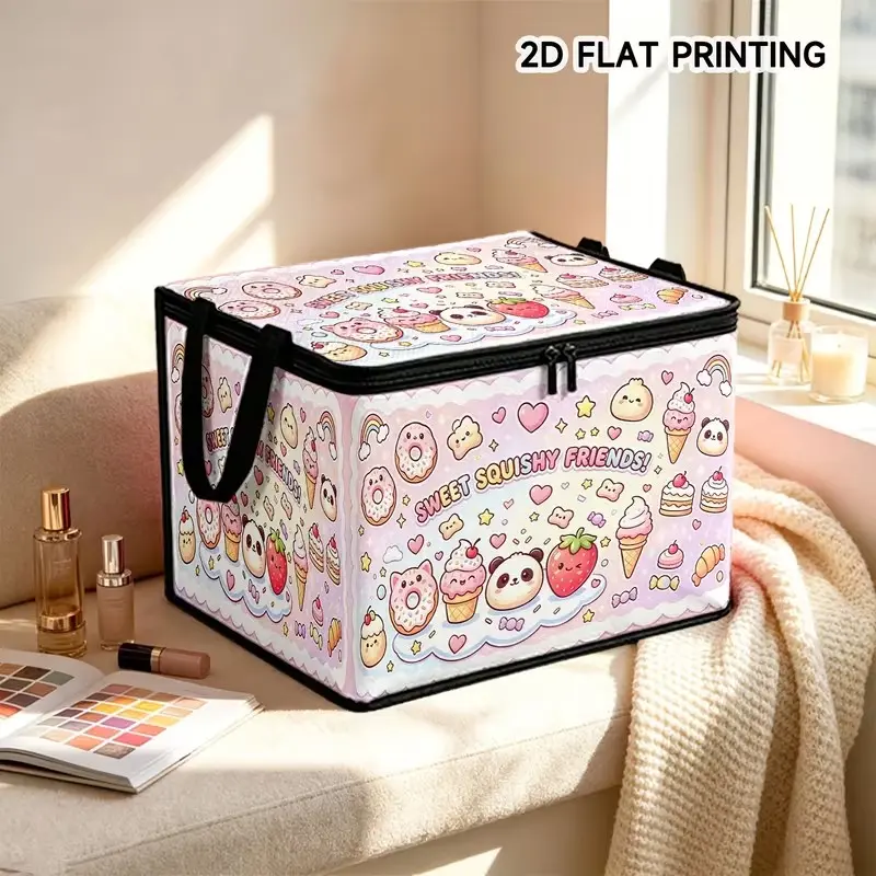 Sweet Squishy Friends Storage Box, Gradient, Multi-Size Options, Ideal for Candies, Clothes, Cosmetics, Jewelry, Home Organization, Multipurpose Organizer