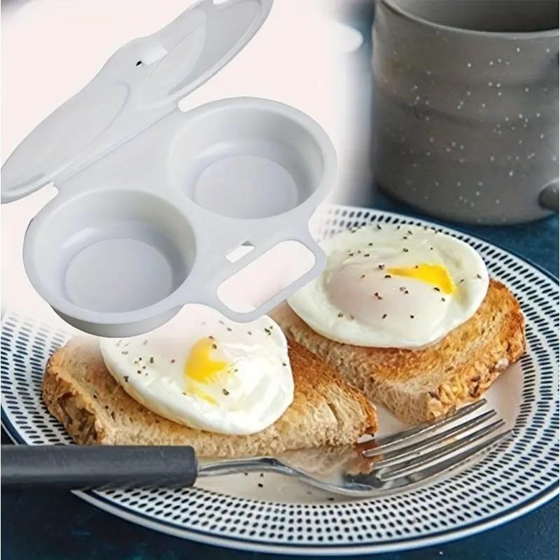 Microwave Fried Egg Maker Set, Egg Cooker, Non-Stick Material, Easy Clean, Perfect Shape, Quick Prep, Healthy Cooking Tool for Kitchen and Restaurant