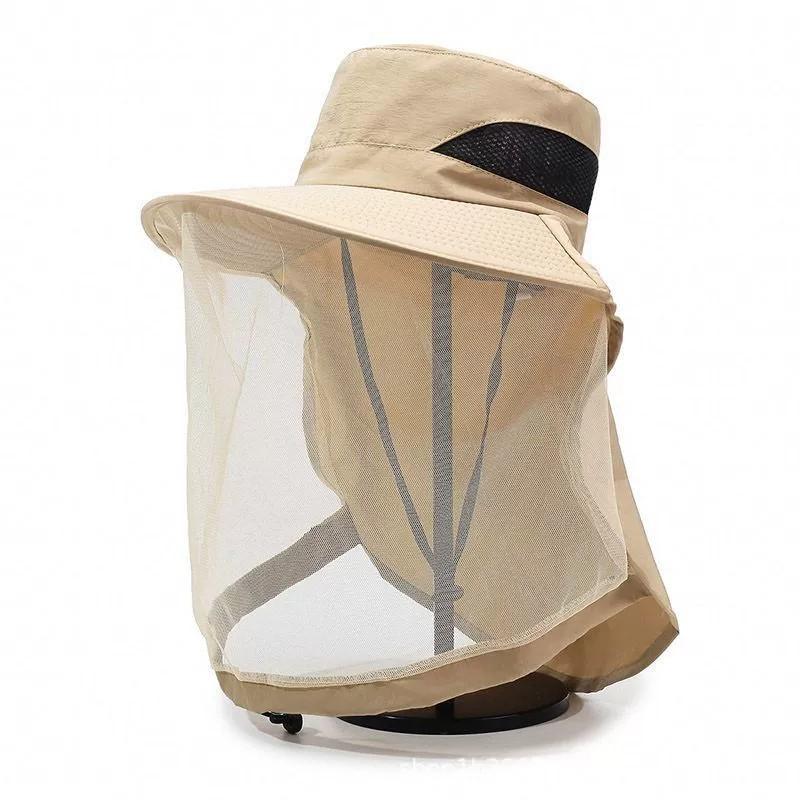 Mosquito-Proof Fishing Hat, Face Coverage Sun Protection Mesh Mask, Night Fishing Insect & Bee Prevention Cap, Summer Outdoor Fashion Shade Hat