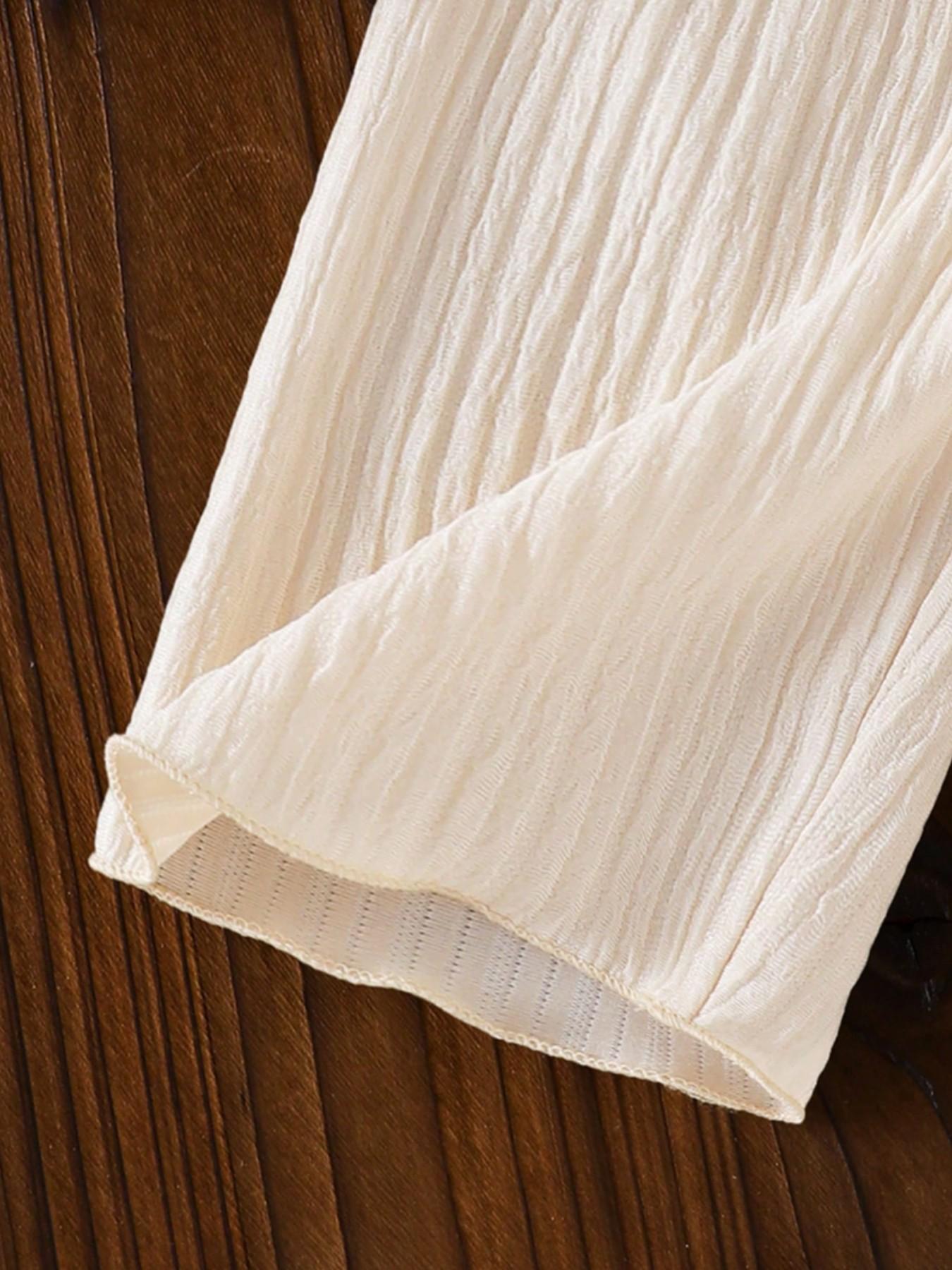 Girls' Strawberry Pattern Ruffle Halter Top with Matching Long Pants, Summer Fashion Set, Ideal for Daily Outings and Beach Wear