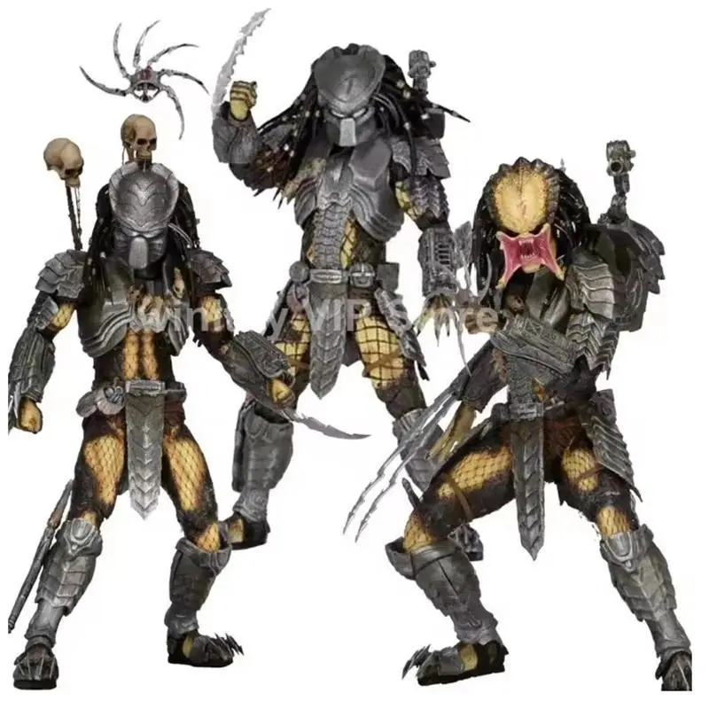 NECA 7inch Predator Aliens AVP Celtic Predator Scar Masked Scar Predator PVC Action Figure Collectible Model Toy Gifts Popular toys 2026 Hot selling toys
