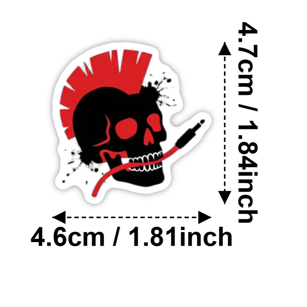 50pcs Punk Rock Cartoon Graffiti Stickers, Office Supplies and Notebook Accessories, for Decorating Scrapbooks, Computers, Water Bottles, Cars, Etc.