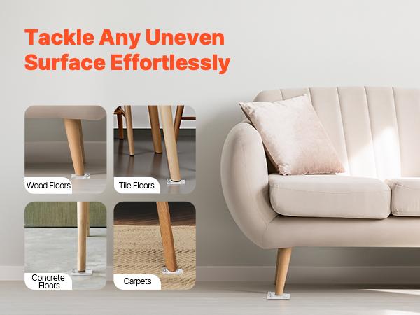 VEVOR Furniture Leveling Shims, 30 PCS 1.97x 1.16x 0.22 inch Non-Skid Clear Plastic Pads, Easy-to-Cut Furniture Leveler, Ideal Shim Leveler for Couch, Refrigerator, Table Legs to Avoid Wobbling VEVOR Furniture Leveling Shims, 30 PCS 1.97x 1.16x 0.22 inch Non-Skid Clear Plastic Pads, Easy-to-Cut Furniture Leveler, Ideal Shim Leveler for Couch, Refrigerator, Table Legs to Avoid Wobbling