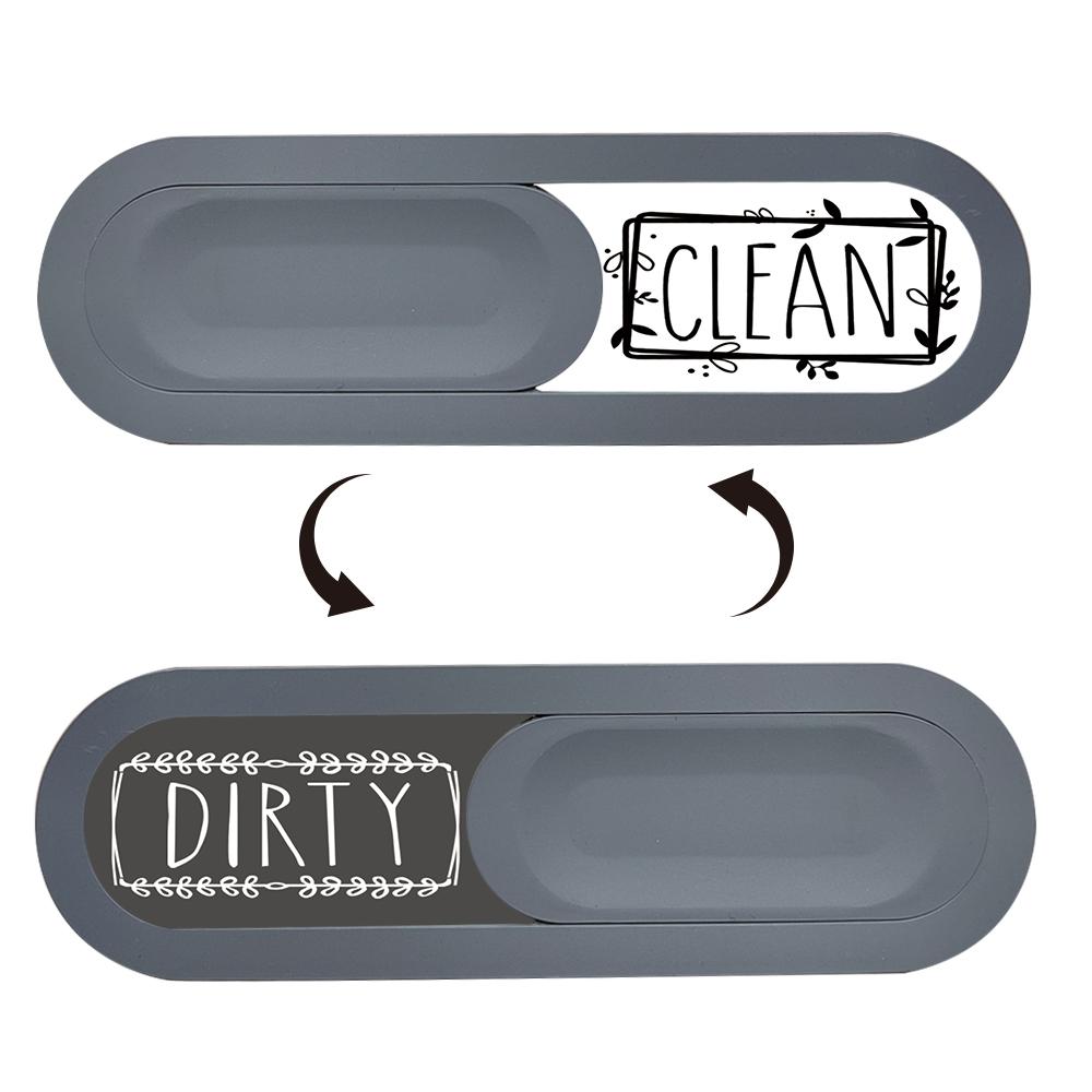 Matte High-End Slide Cover Dishwasher Status Indicator, Smooth Push-Pull Switch, Strong Adhesive, Home Kitchen Essential Tool