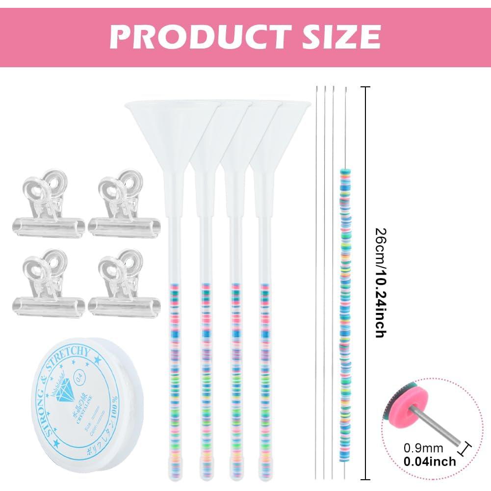 Beading Funnel, Beading Making Kit - 4 count Making Tools for Clay Beads, Bracelets & Necklaces (Includes Funnels, 0.9mm , Clips) Beading Funnel, Beading Making Kit - 4 count Making Tools for Clay Beads, Bracelets & Necklaces (Includes Funnels, 0.9mm , Clips)