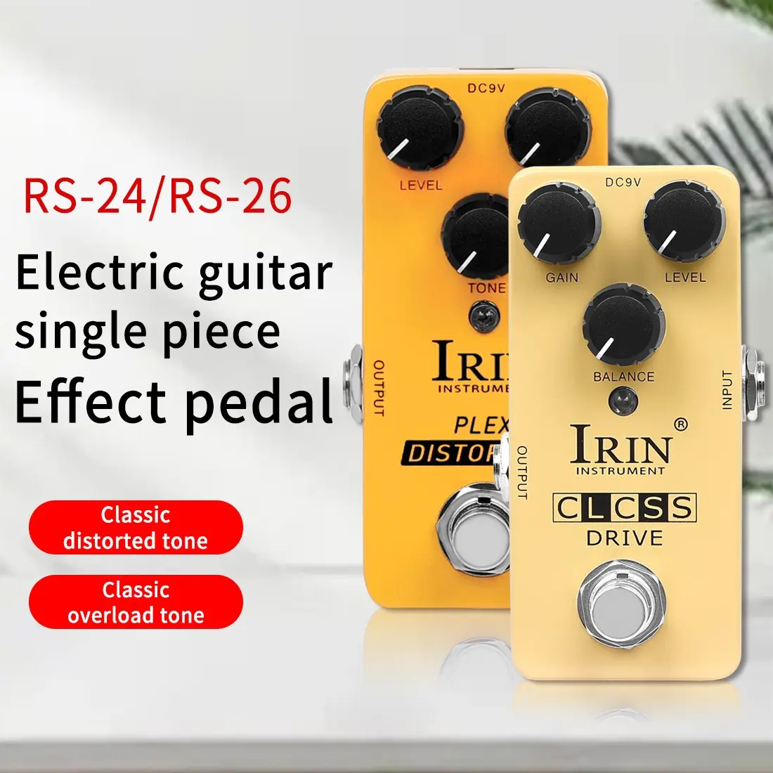 Irin Love Run Rs-24 Clcss Drive Overload Effect Pedal, Guitar Effects Pedal, Music Equipment, Audio Processing Device