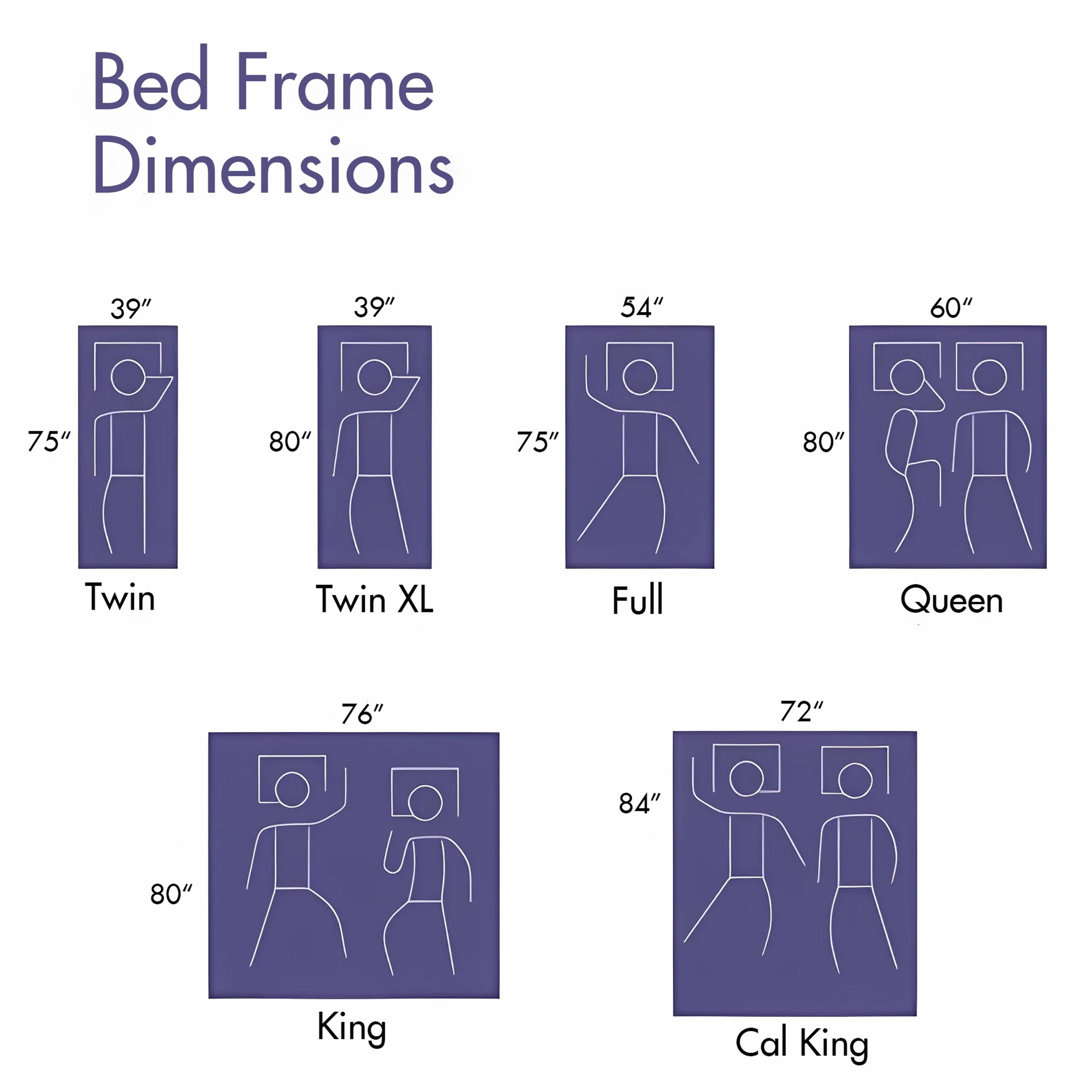Aardhen Modern Platform Bed Frame with Wavy Headboard 14in Height No Box Spring Needed Easy Assembly with Metal Slats for Silent Stability