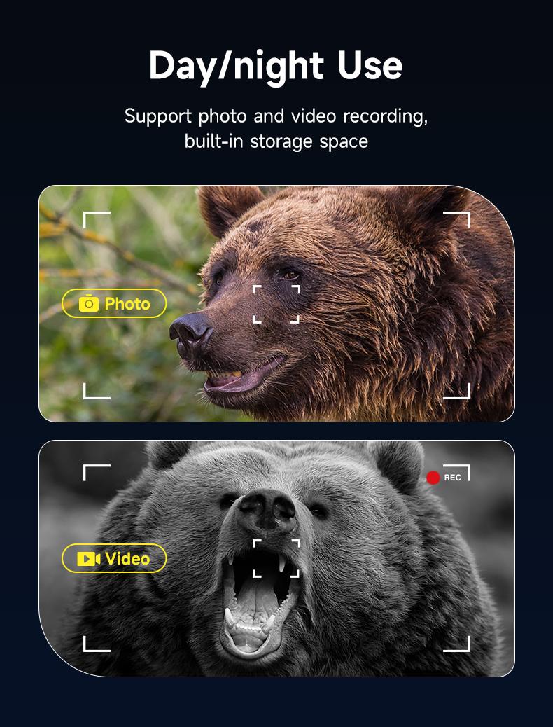 4K Night Vision Goggles with 32GB SD Card, Infrared Binoculars with Photo & Video Recording, 3"-4" HD Screen, 5000mAh Rechargeable Battery, Cool Tech Birthday Gift for Men/Dad/Husband, Hunters & Outdoor Adventures