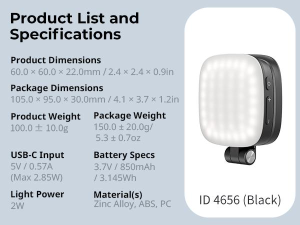 SmallRig 3-in-1 Magnetic Selfie Light for iphone17 Pro/MAX, Phone Light with a Mirror, Instant Attachment for MagSafe, for Selfies,Makeup,Live Streaming,Video Conference,360° LED Ring Light and Phone Stand,Vibe P48 4656/4933