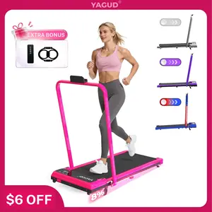 【NEW ARRIVAL】 YAGUD Foldable Adjustable Incline Treadmill, Low Noise Motor Walking Pad, 265lbs Weight Capacity, Remote Control & Wheels for Easy mobility, Dual Shock Absorption System Home Gym Equipment, Home Workout Equipment