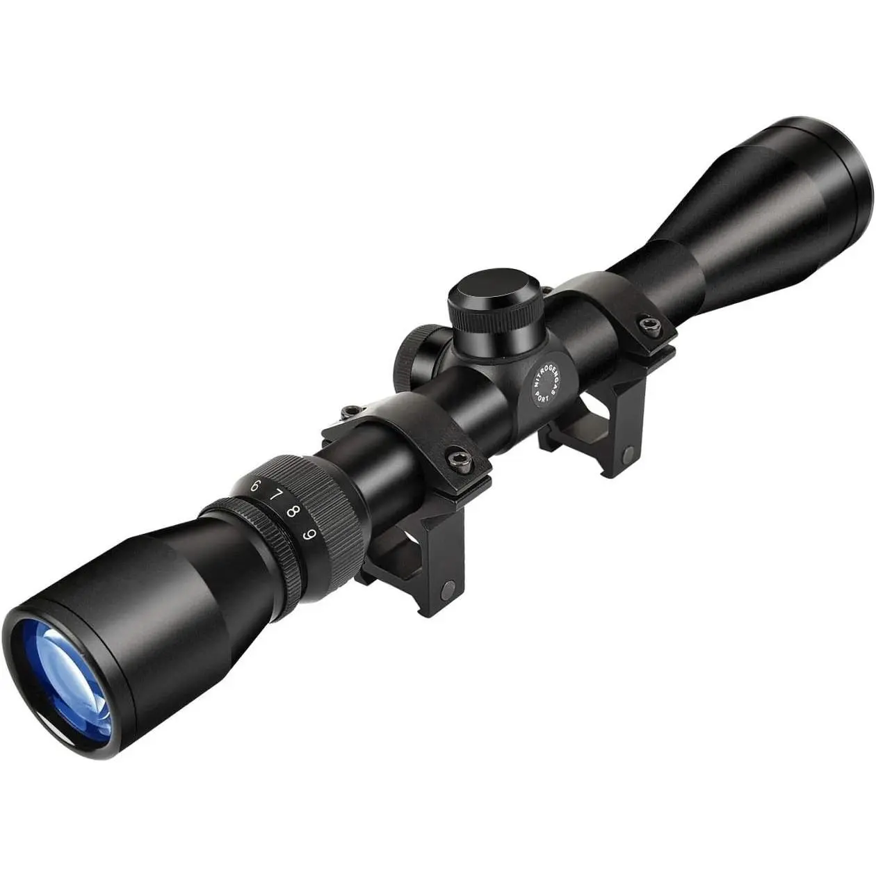 3-9x40 Optics R4 Reticle Crosshair Scope with Scope Mounts