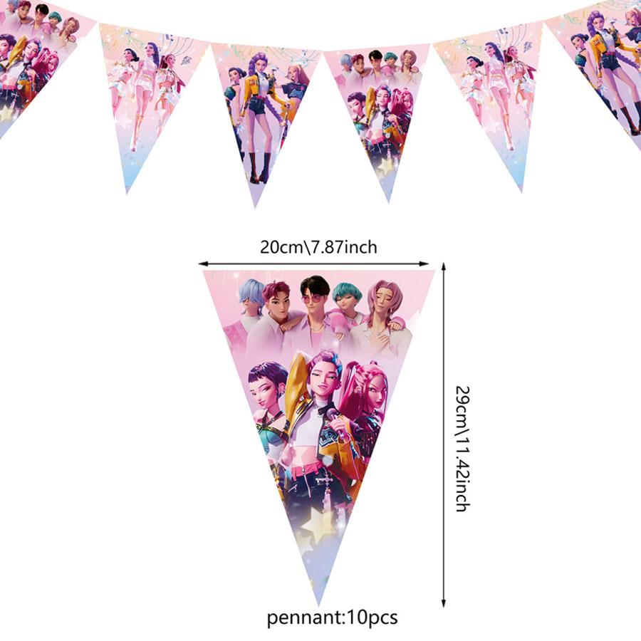 Huntress Theme Party Decor Set, Pull Flags, Hanging Banners, Triangle Flags, Christmas Party Supplies, Atmosphere Maker, Back-To-School Decoration, Decorative Banner