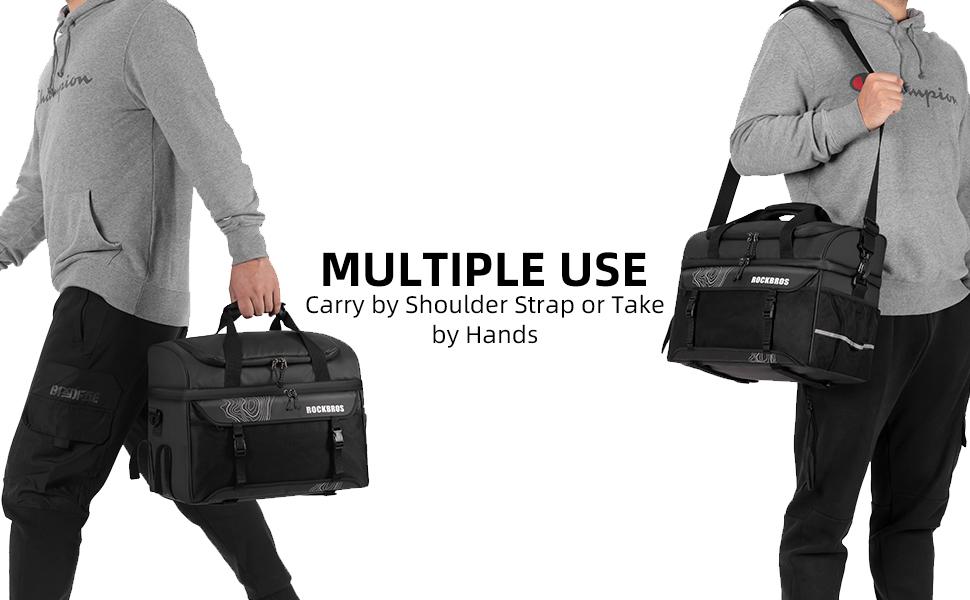 ROCKBROS Bike Trunk Cooler Bag Bicycle Rack Rear Seat Carrier Bag Insulated Bike Panniers for Bicycle Commuter Shoulder Bag 11L Storage Luggage Bags for Cycling Accessories e-Bike Cargo Travel