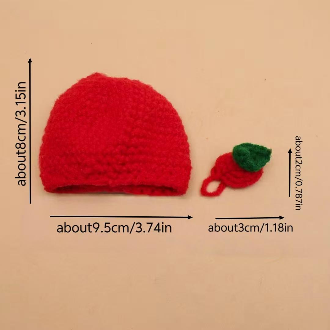 7 Inch Desktop Goose Handmade Crochet Yarn Apple Set, Porch Decoration, Christmas Photo Prop, Holiday Fashion Party Clothes