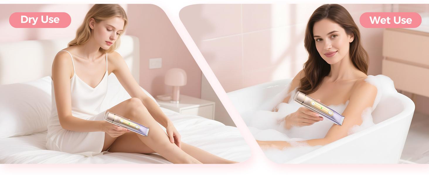 Women's Compact 2-in-1 Cordless Charging Trimmer, Waterproof Wet & Dry Body Hair Trimming & Facial Hair Removal Tool (1 Set), Body/Facial