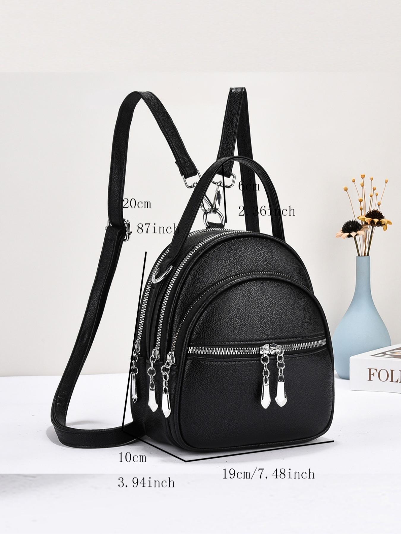 New Simple Women's Backpack Classic Elegant Fashion Durable Easy Carry Versatile Casual All-Seasons Large Capacity Suitable for Travel Shopping