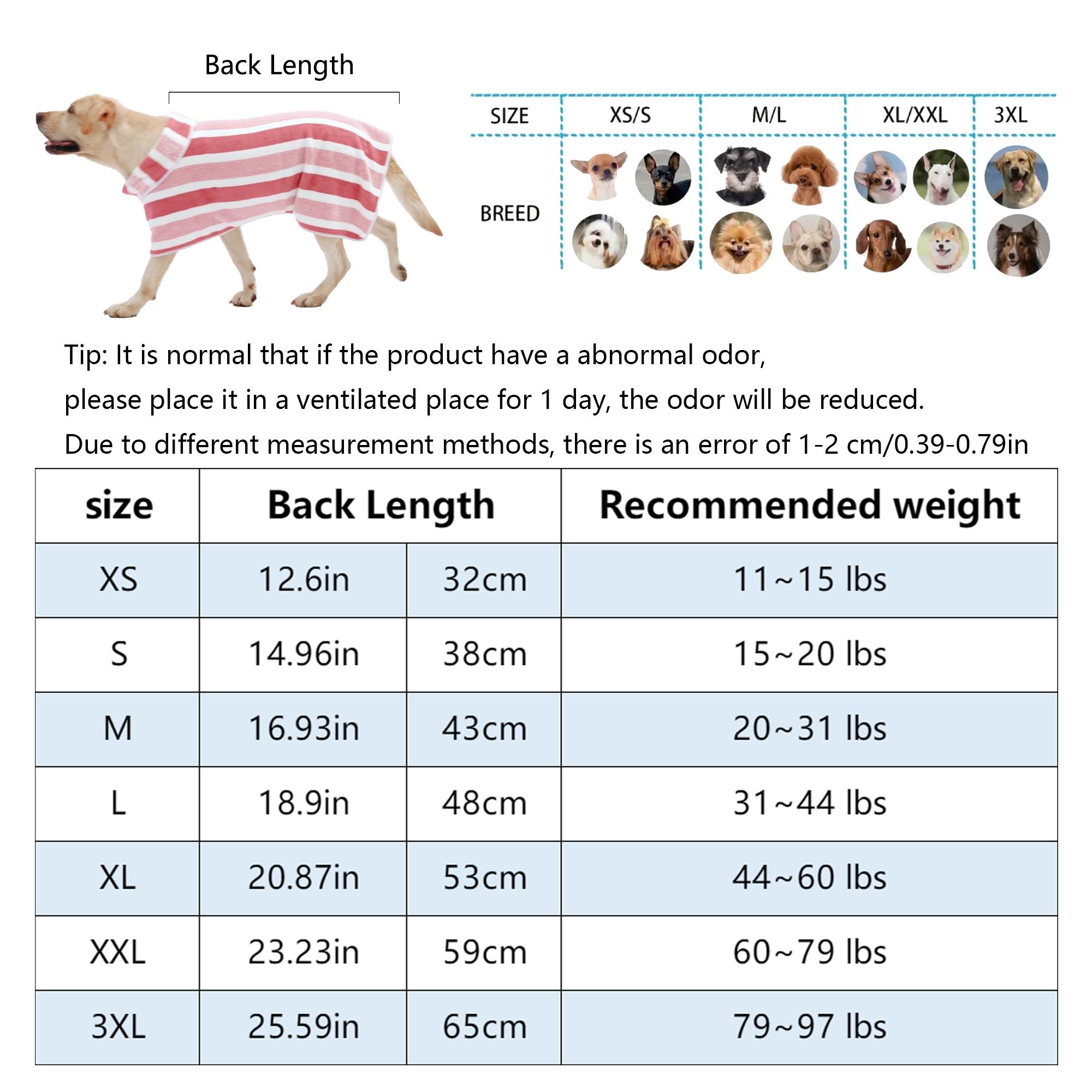 Quick-Drying Dog Bathrobe, 1-Piece Striped Pet Dressing Gown with Adjustable Belly Band, Super-Absorbent Super-Soft Fabric #GLOBAL PICKS