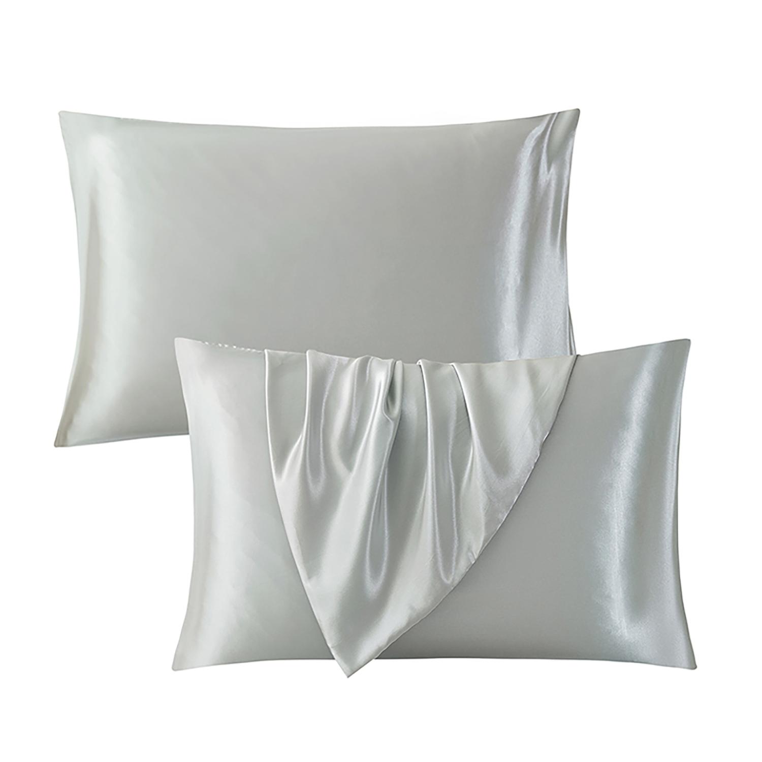 Warm Apricot Satin Silk Pillowcase 2/4-Pack, Silky Satin Bedding, No Pillow Core, Soft & Breathable, Fits Bedroom/Minimalist Space, Machine Washable