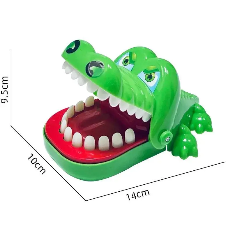 Crocodile Teeth Toys Biting Finger Dentist Games Interactive Alligator Family Party Toy Creative Non‑Toxic Keychain for Kids