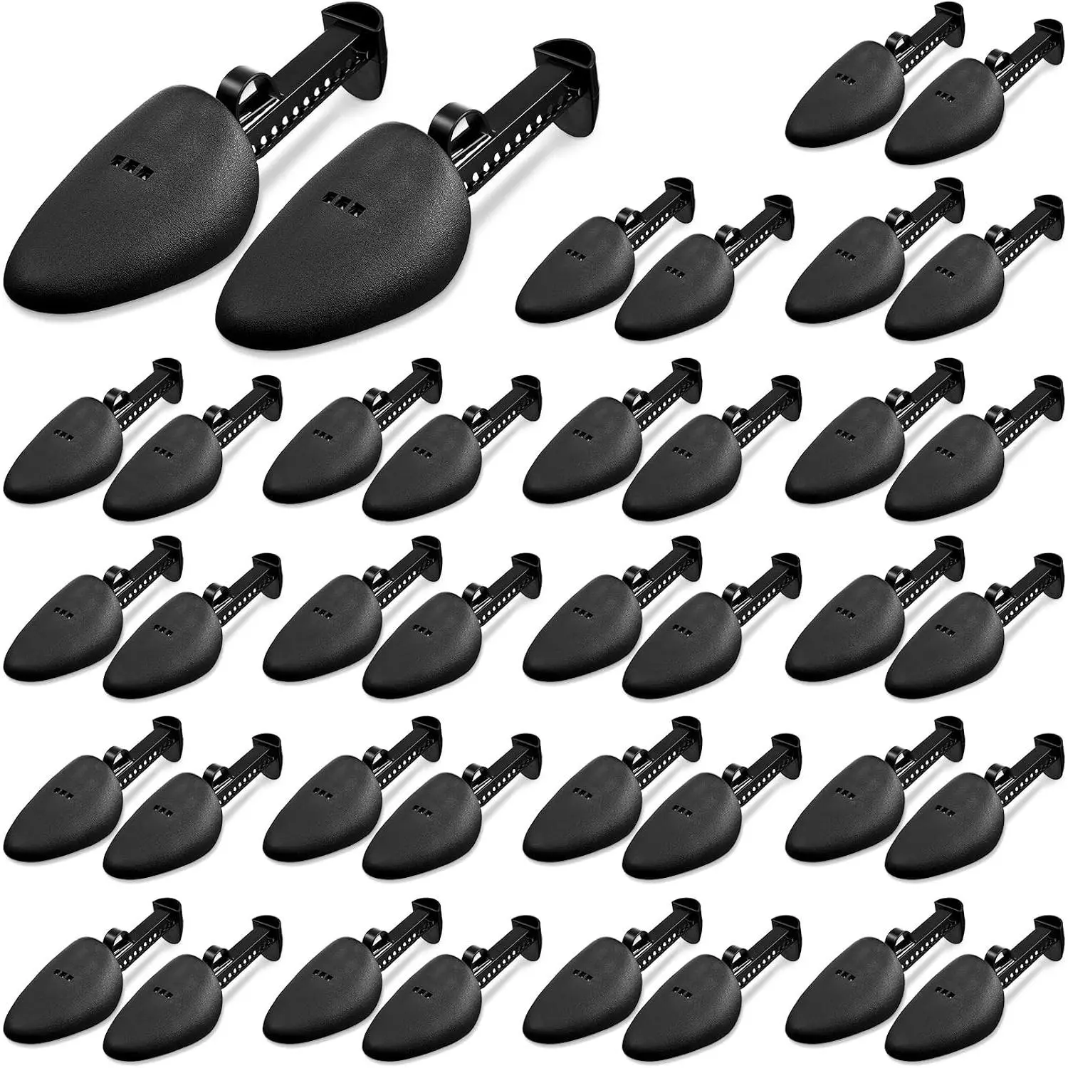 20 Pairs Plastic Shoe Stretcher Adjustable Shaper Stretchers Portable Shoe Trees Shoes Boot Holder for Men Women