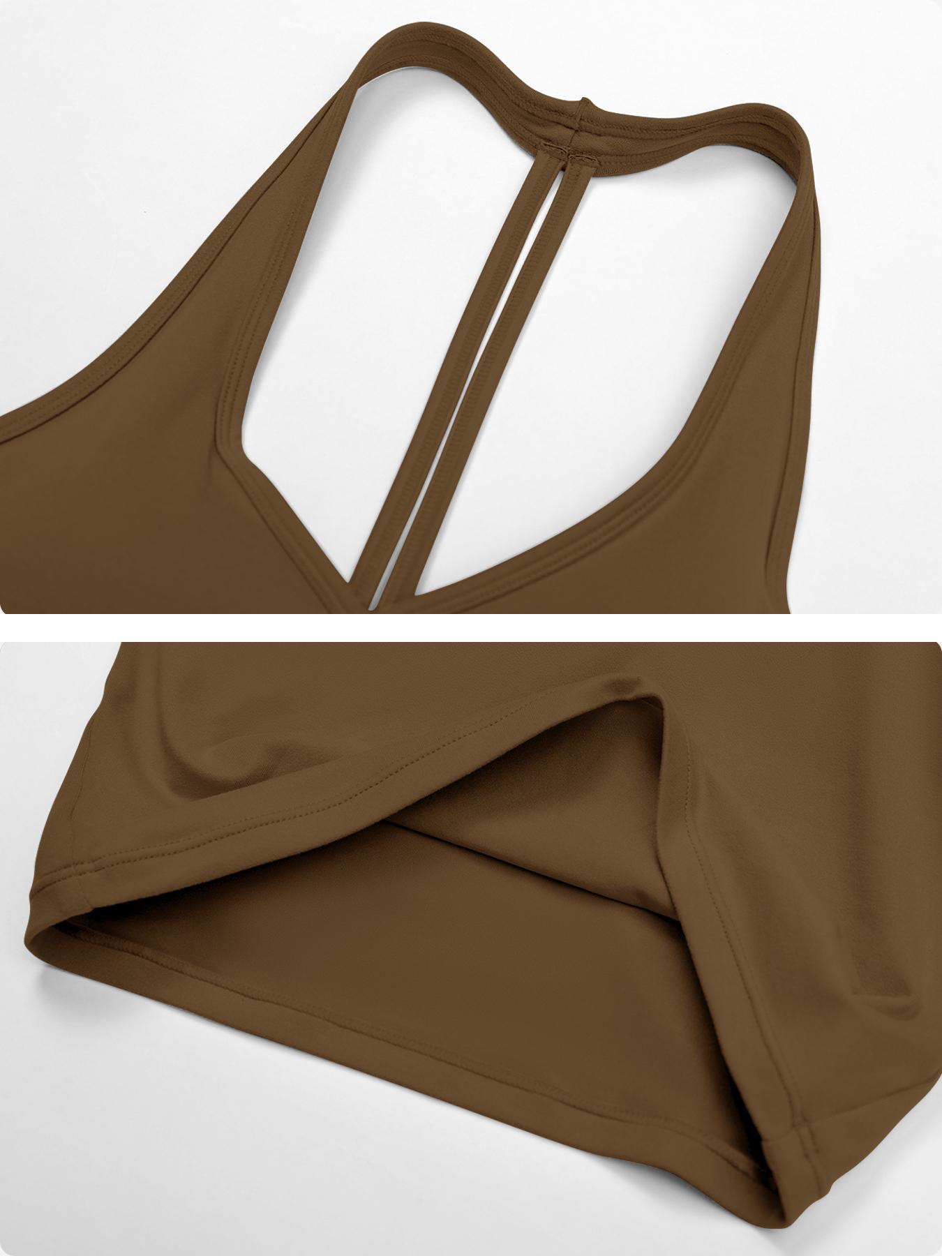 Women's Quick-Dry Sports Tank Top, Casual High-Waisted Bell Bottoms, Comfortable Sporty, All-Season Plain Style, Casual Sportswear Set, Casual Sportswear Outfit