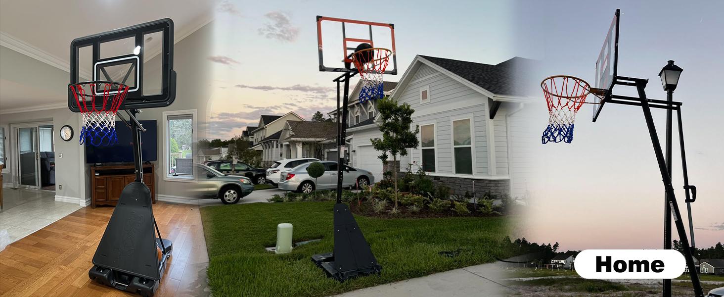 Basketball Net Replacement, 2026 Upgrade Thick Professional All-Weather Anti-Vibration Net, 12 Rings Blue, Standard Outdoor Rim