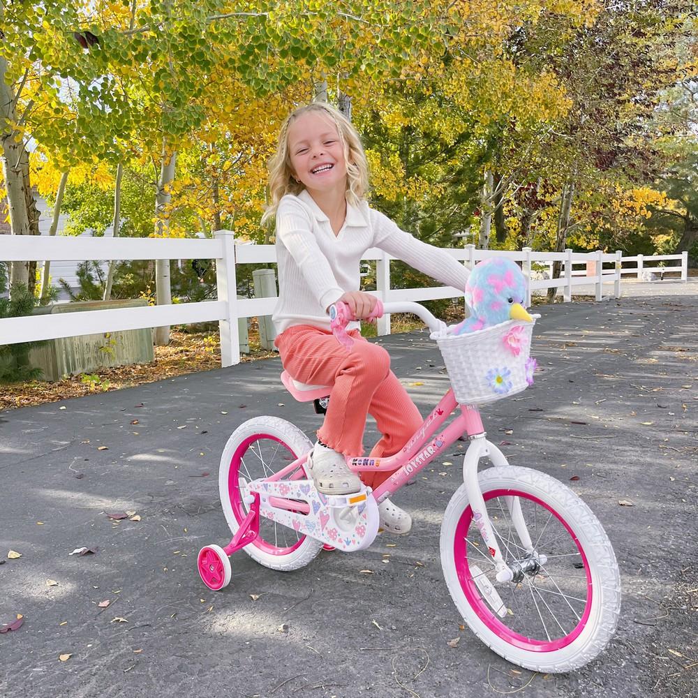 JOYSTAR 12-18 Inch Angel Girls Bike Toddlers Kids Age 3-9 Years Old Kids Bike with Training Wheels & Basket boy girl JOYSTAR 12-18 Inch Angel Girls Bike Toddlers Kids Age 3-9 Years Old Kids Bike with Training Wheels & Basket boy girl