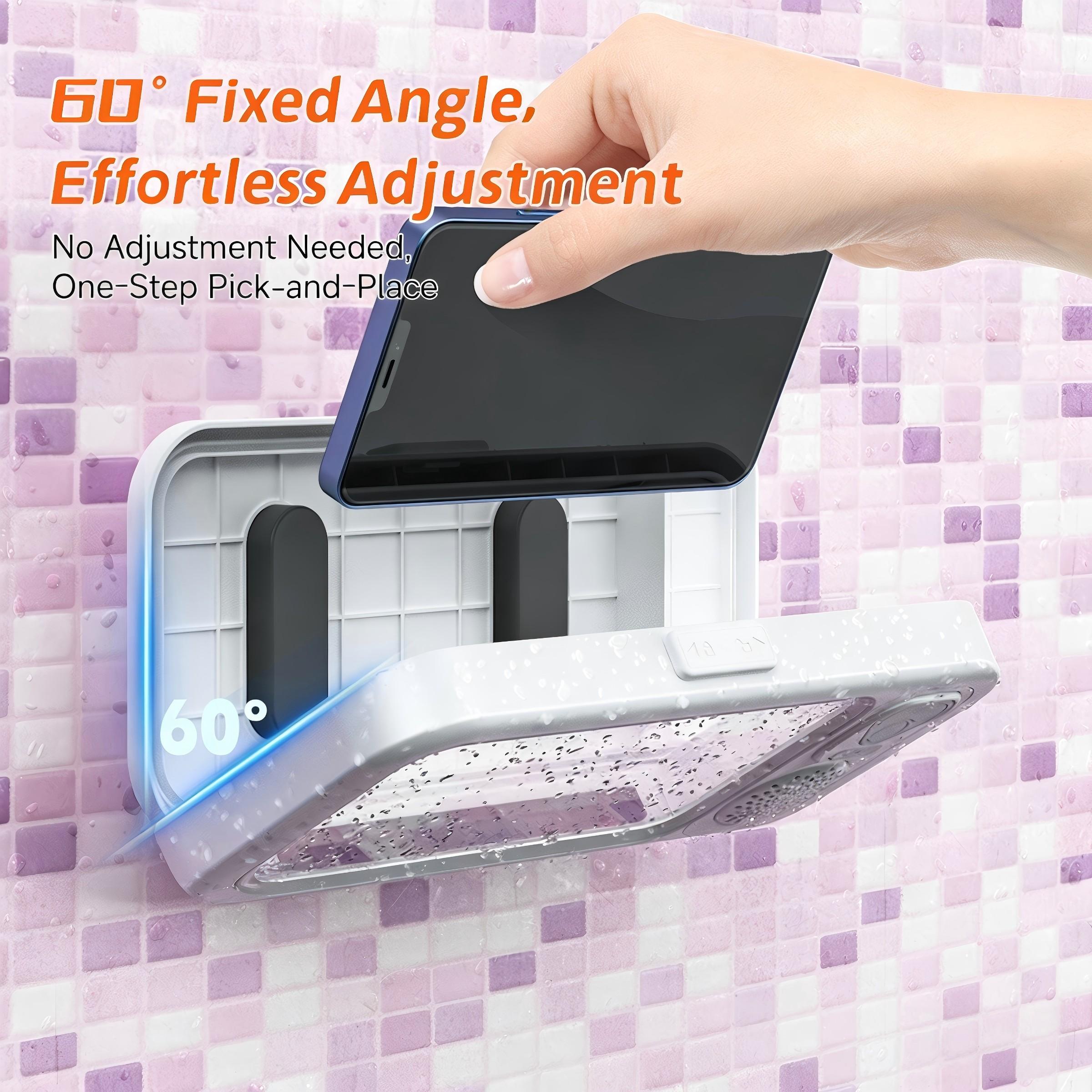 Waterproof Box Speaker, Bathroom Waterproof 360° Rotating Touchscreen, Bluetooth-compatible Speaker, Watch Movies, Listen Music, Phone Stand