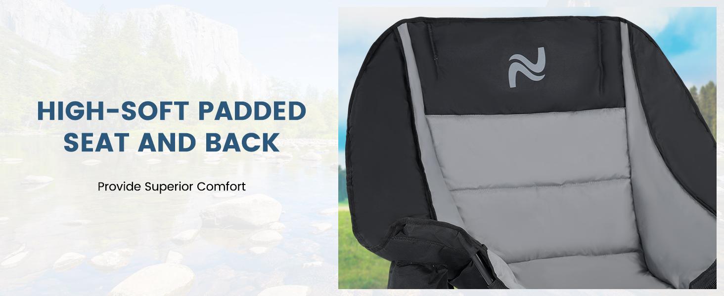 Lilypelle Oversized Rocking Chair for Camping & Patio – Fully Padded, High Back, Cup Holder, Cooler Bag – Heavy Duty Folding Recliner for Adults, 400lbs Lilypelle Oversized Rocking Chair for Camping & Patio – Fully Padded, High Back, Cup Holder, Cooler Bag – Heavy Duty Folding Recliner for Adults, 400lbs