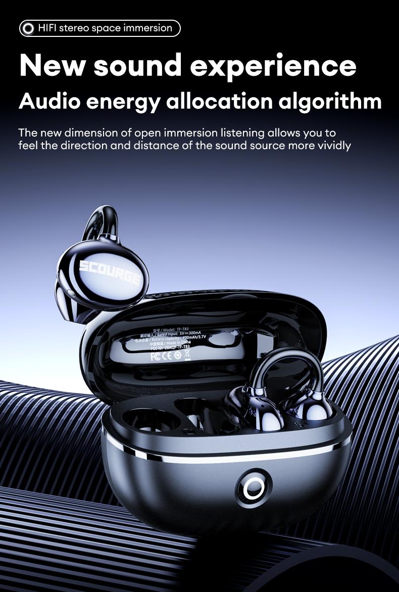 Transformers T83 Wireless Earbuds High Sound Quality headphone 360°Panoramic Stereo Space Sound Effects Comfortable To Wear