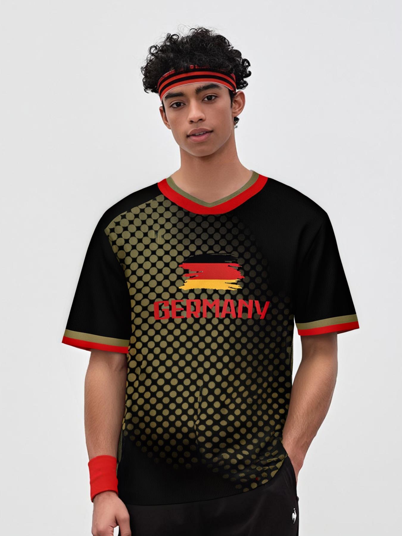 Germany Football Jersey Men's Breathable Soccer Shirt Germany National Team Fan Training Uniform
