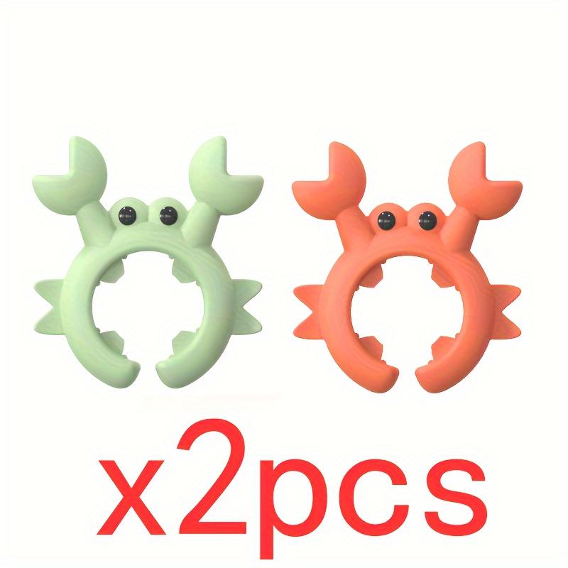 A set of 2 silicone spoon holders, featuring cute crab and octopus designs, heat-resistant spoon holders for kitchen utensils and scrapers, kitchen utensil organizer - perfect for gifts!