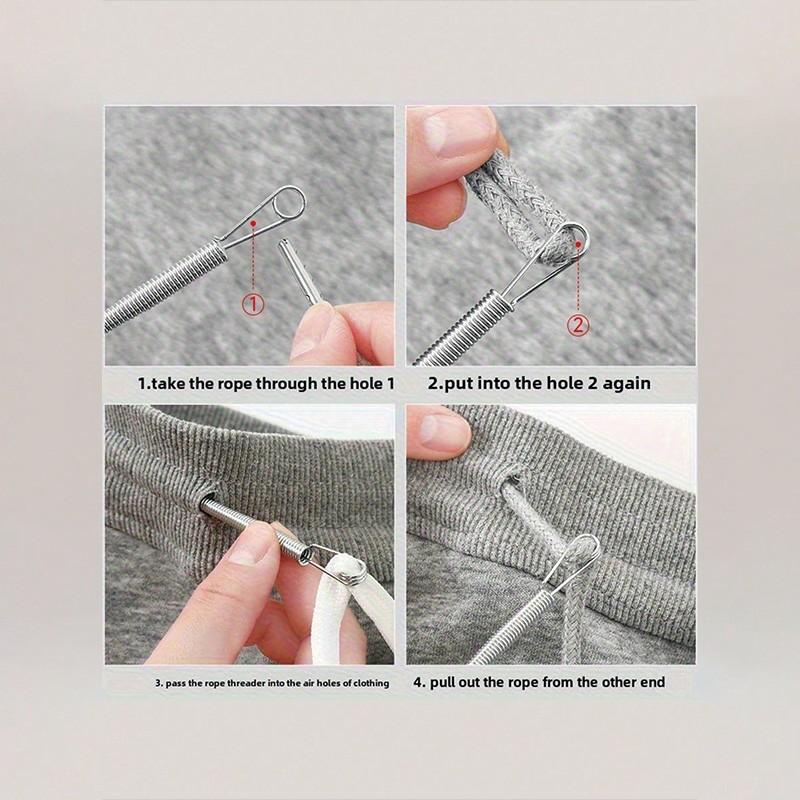Effortless Threading Tool, Suitable For Various Needle And Thread Activities, Family Sewing Tool, Cord Garter, Flexible Threading Tool, Multi-Purpose Elastic Band Waist, Cord Webbing Auxiliary Device Spring Eye Threading Device