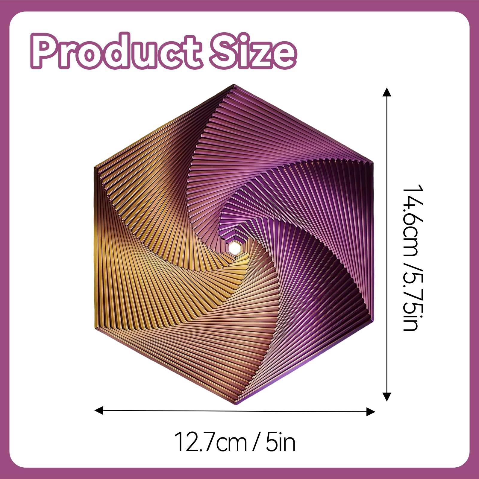 3D Printed Hexagonal Stress Relief Toy Creative Magic Decompression Fidget Toy for Adults