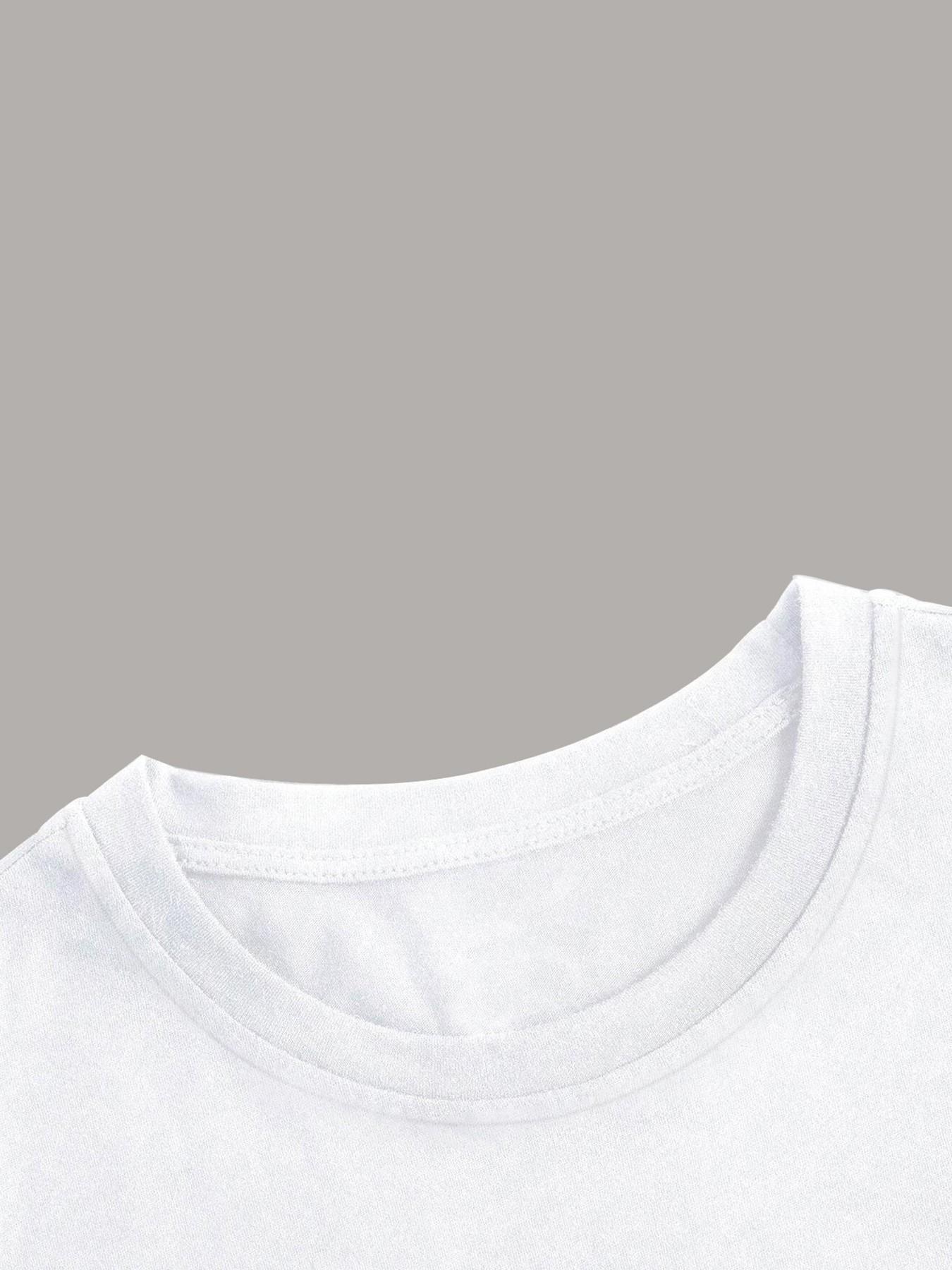 Heavy Cotton American Streetwear T-Shirt, Loose Oversize Geometric Print, Casual Fitted Long Top, H-Type Silhouette, Couple Style