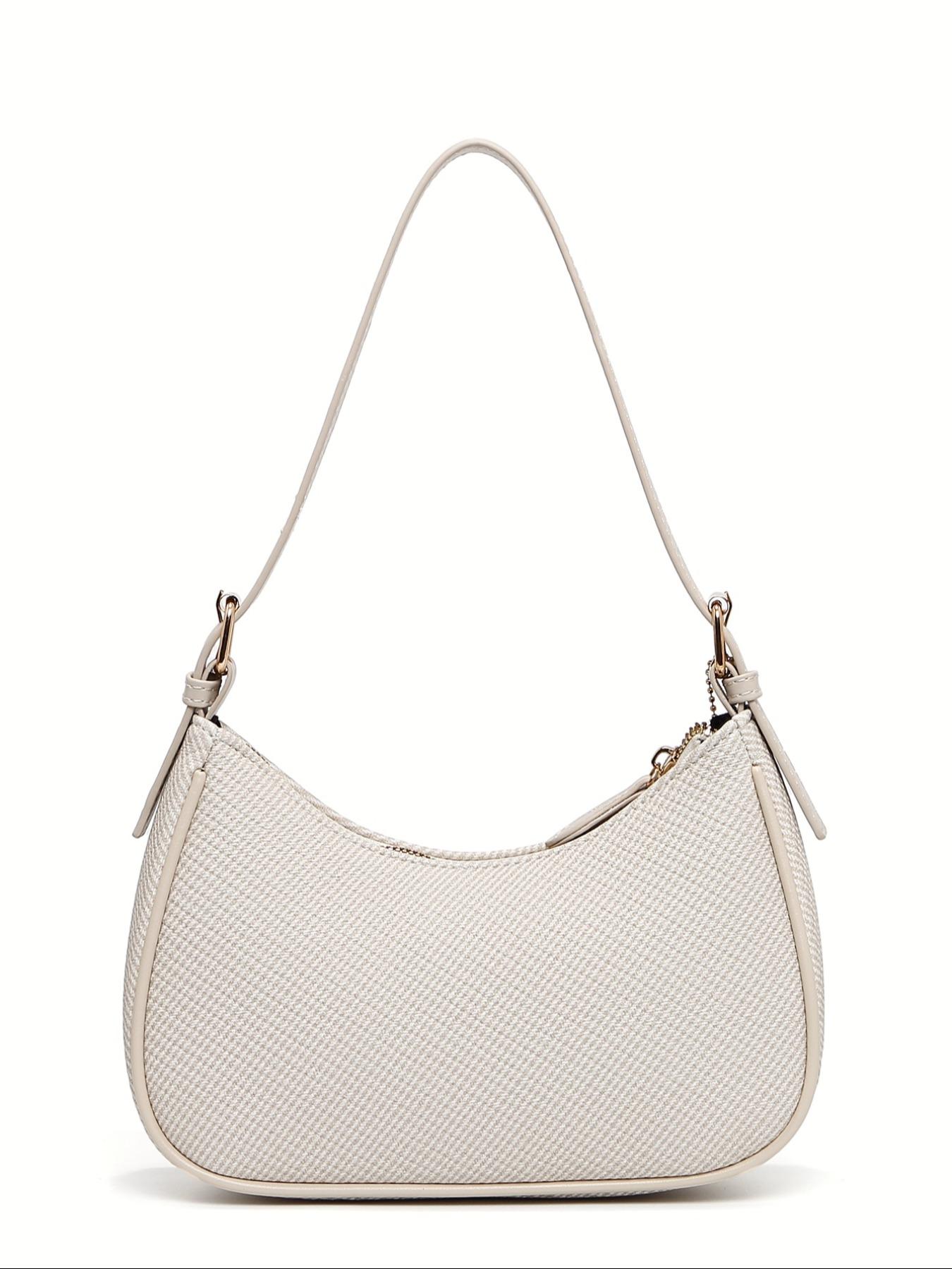 Women's Plain PU Leather Messenger Bag, Y2K Style, Adjustable Straps, Vintage Fashion Crossbody Bag, Casual Office Handbag