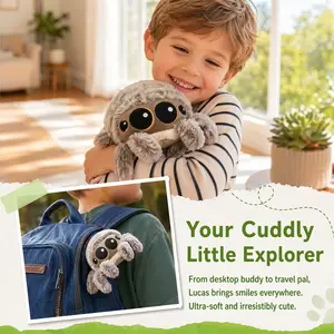 Magnetic Spider Plush Toy, Soft Spider Hug Toy, Perfect Decor Gift, Ideal for Teens and Spider Enthusiasts, Adhesive Magnetic Design