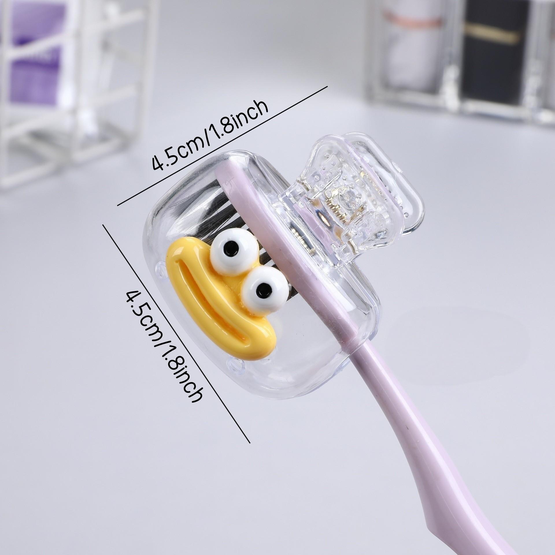 4pcs Toothbrush Holder Clips, Ventilated Design, Compact & Portable, Durable, Ideal for Travel & Home Use, Bright Colorful, Dust Protection