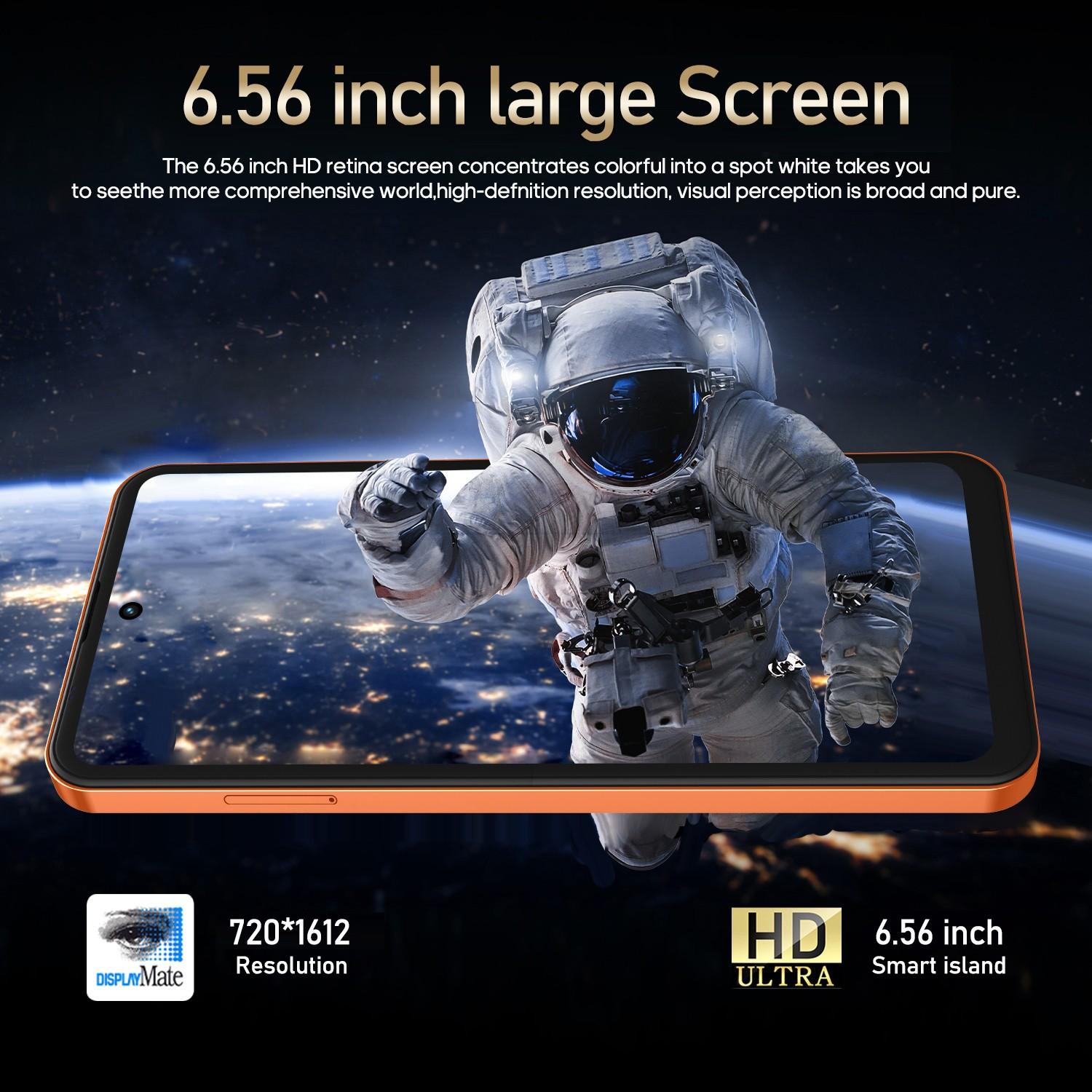 Fuffi M17 Pro Smartphone, 6.56-Inch Screen, Android 10.0, 3GB+32GB Memory, 3100mAh Battery, Dual Sim, Quad Core Processor, Fashionable Phone, Android Phones