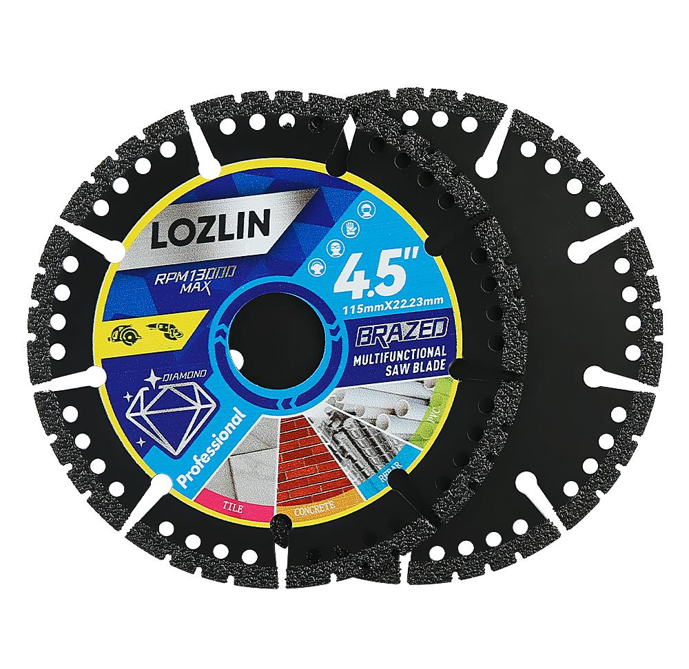 LOZLIN 4.5" 1PCS/3PCS Multi-Material Cutting Blades - Dry Cut Metal, Tile, Stone & Plastic - Angle Grinder Saw Blades for Cast Iron & Marble (115mm) Tool Accessories summervibes LOZLIN 4.5" 1PCS/3PCS Multi-Material Cutting Blades - Dry Cut Metal, Tile, Stone & Plastic - Angle Grinder Saw Blades for Cast Iron & Marble (115mm) Tool Accessories summervibes