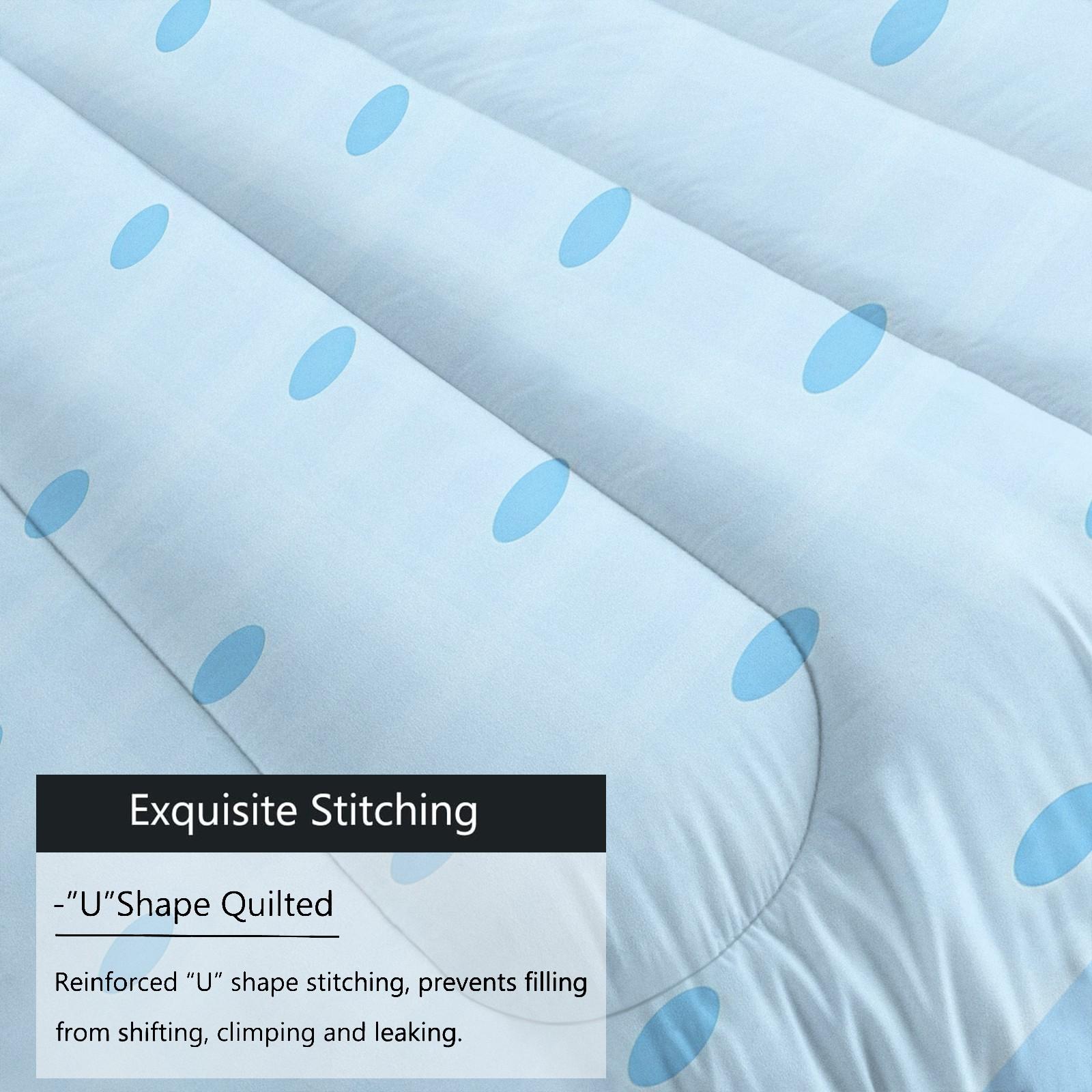 Polka Dot Pattern Comforter Set, Soft And Durable Bedding Set, Including 1 Comforter And 1 Or 2 Pillowcases, Suitable For Children And Adults, Daily Holiday Birthday Gifts, Bedroom Decorations