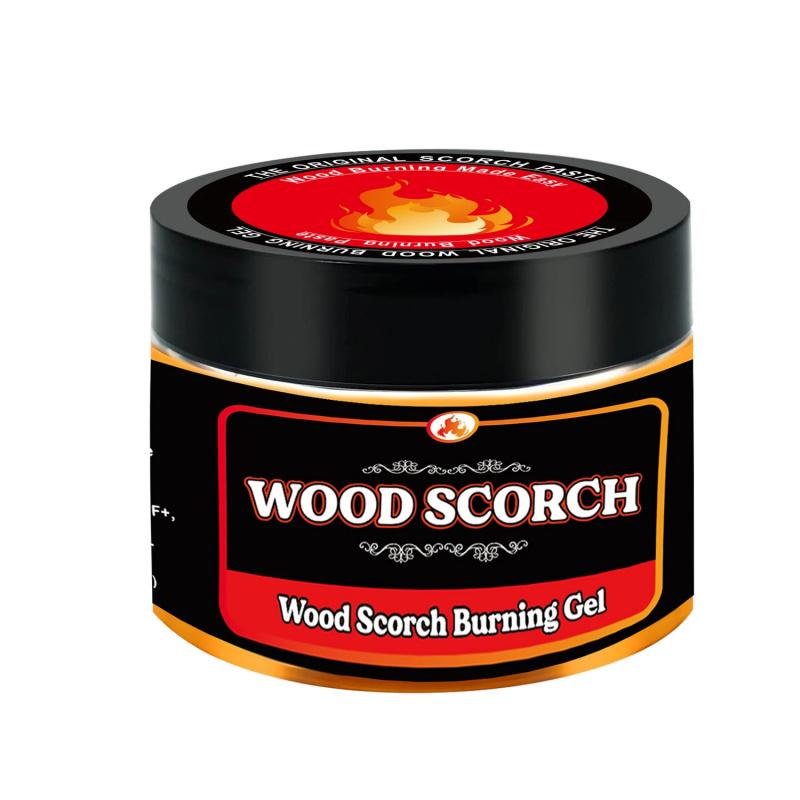 Wooden Burning Paste, 4 OZ Wood Burn Gel for Crafting, Drawing and DIY Arts, Create Beautiful Art in Minutes, Personalize Your Craft