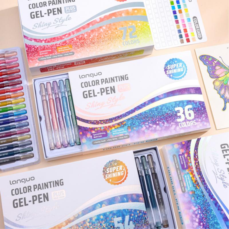 Super Flash effec Gel Pen,Glitter Gel Pens for Adult Coloring,1.0mm Vivid Color Variety Sparkle Glitter Gel Pen, Drawing, DIY Projects, Crafts Art Supplie