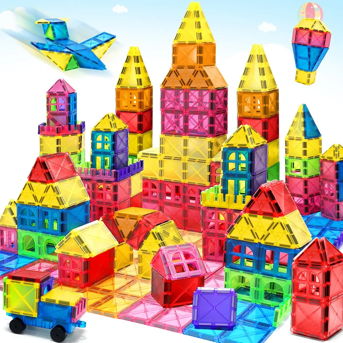 Magnetic Blocks for Kids, 3D Magnet Stacking Puzzle, Stem Educational Toy, Boosts Fine Motor Skills, Creative Play, Ages 3+, Unisex
