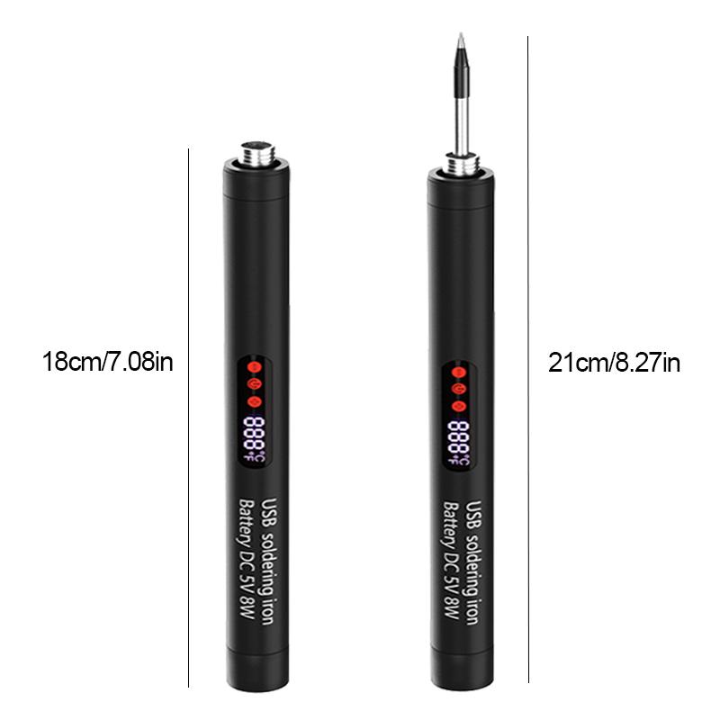 USB Digital Display Welding Tool, LCD Welder with Temperature Control Button, Ideal for Home Appliance Repair