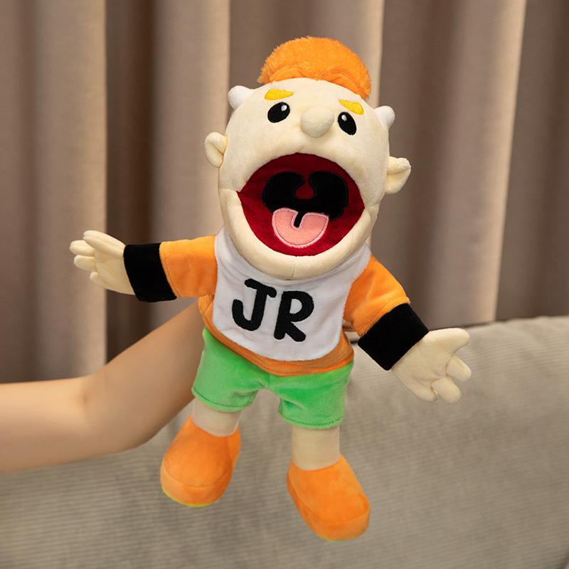 60cm Jeffy Series Hand Puppet Plush Toys Talk Show Party Props Cook Rock Singer Cosplay Stuffed Doll Halloween Xmas Gifts