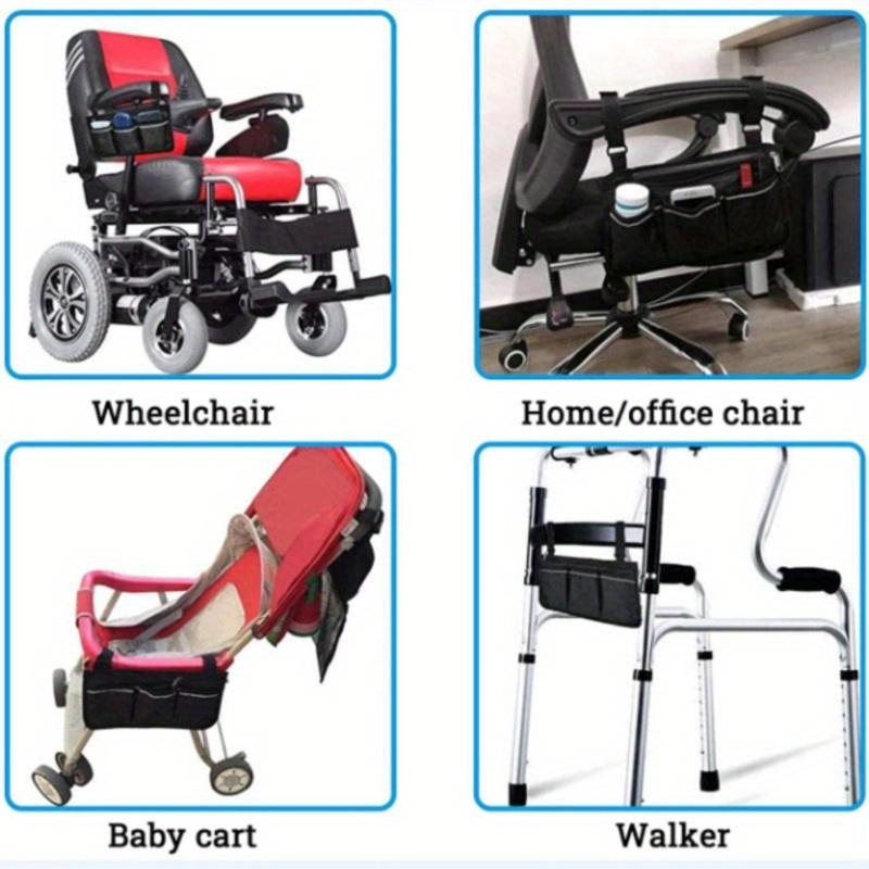 1pc Walker Electric Scooter Wheelchair Armrest Side Storage Bag Seat Armrest Storage Bag